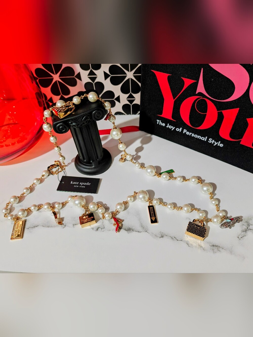Kate Spade New York Minute Statement Charm Necklace - Bestseller! NOVELTY Piece! - Picture 8 of 10